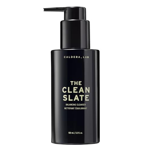 Caldera + Lab The Clean Slate | Men’s Organic Foaming Facial Cleanser for Dry, Sensitive, & Normal Skin – Vegan, Natural & Antioxidant Packed Exfoliating Face Wash